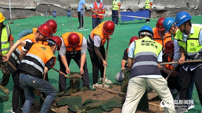 2022年青島市房屋建筑工程防汛應(yīng)急演練觀摩活動(dòng)成功舉辦，23支隊(duì)伍同臺(tái)競(jìng)技共筑安全防線